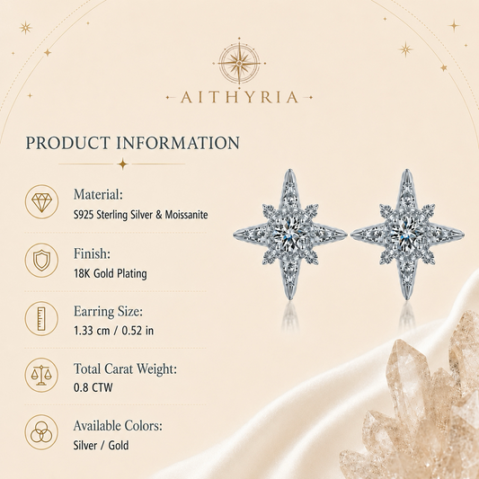 AITHYRIA| North Star Stud Earrings