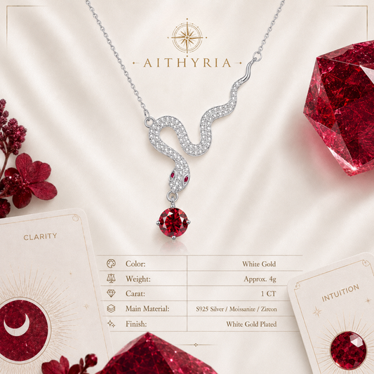 AITHYRIA| Elemental Serpent Necklace