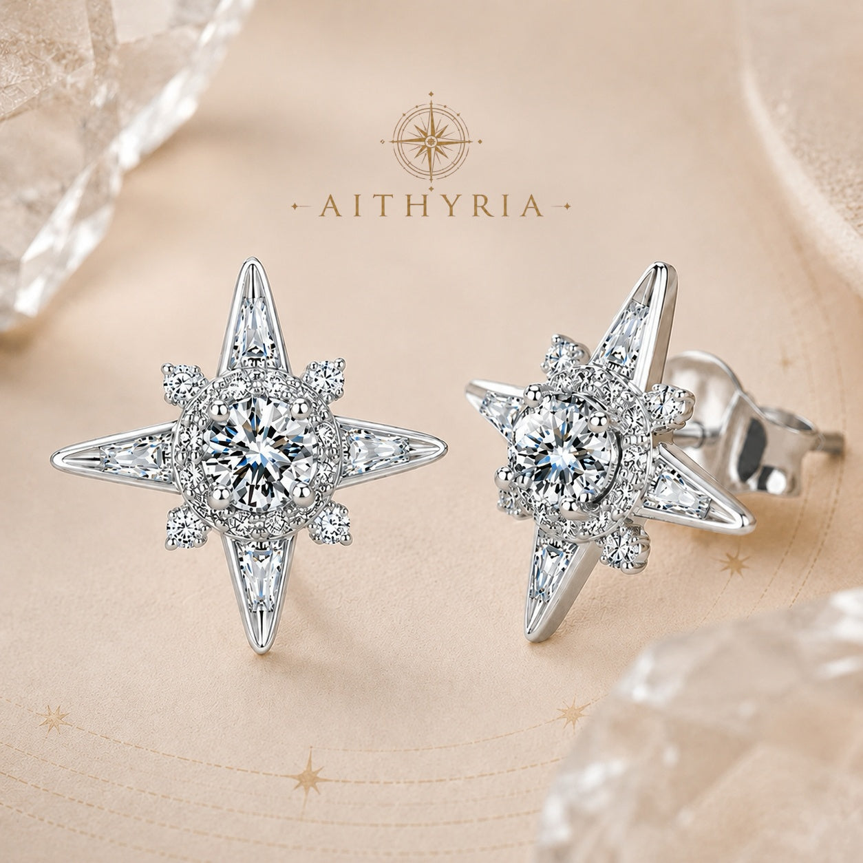 AITHYRIA| North Star Stud Earrings