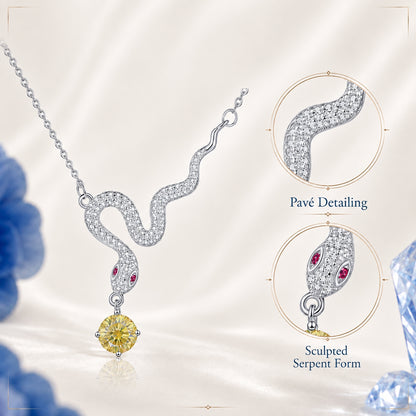 AITHYRIA|  Elemental Serpent Necklace
