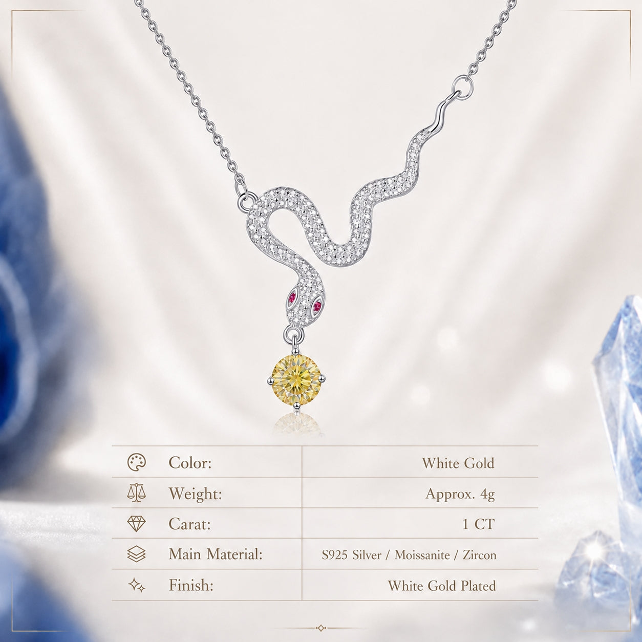 AITHYRIA|  Elemental Serpent Necklace