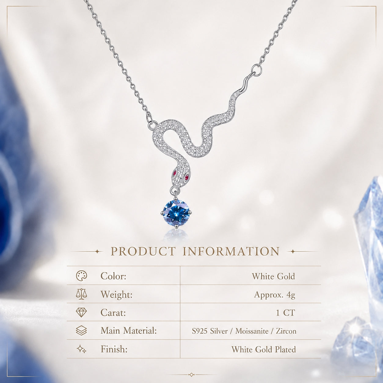 AITHYRIA|  Elemental Serpent Necklace
