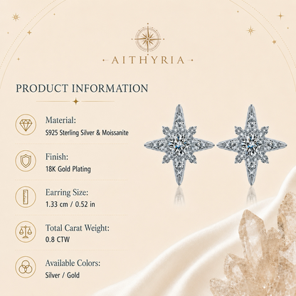 AITHYRIA| North Star Stud Earrings