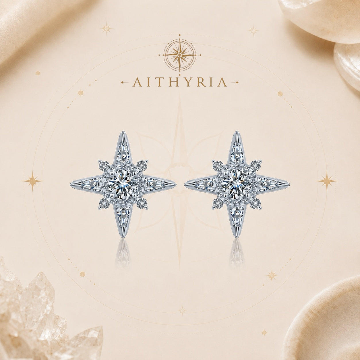 AITHYRIA| North Star Stud Earrings