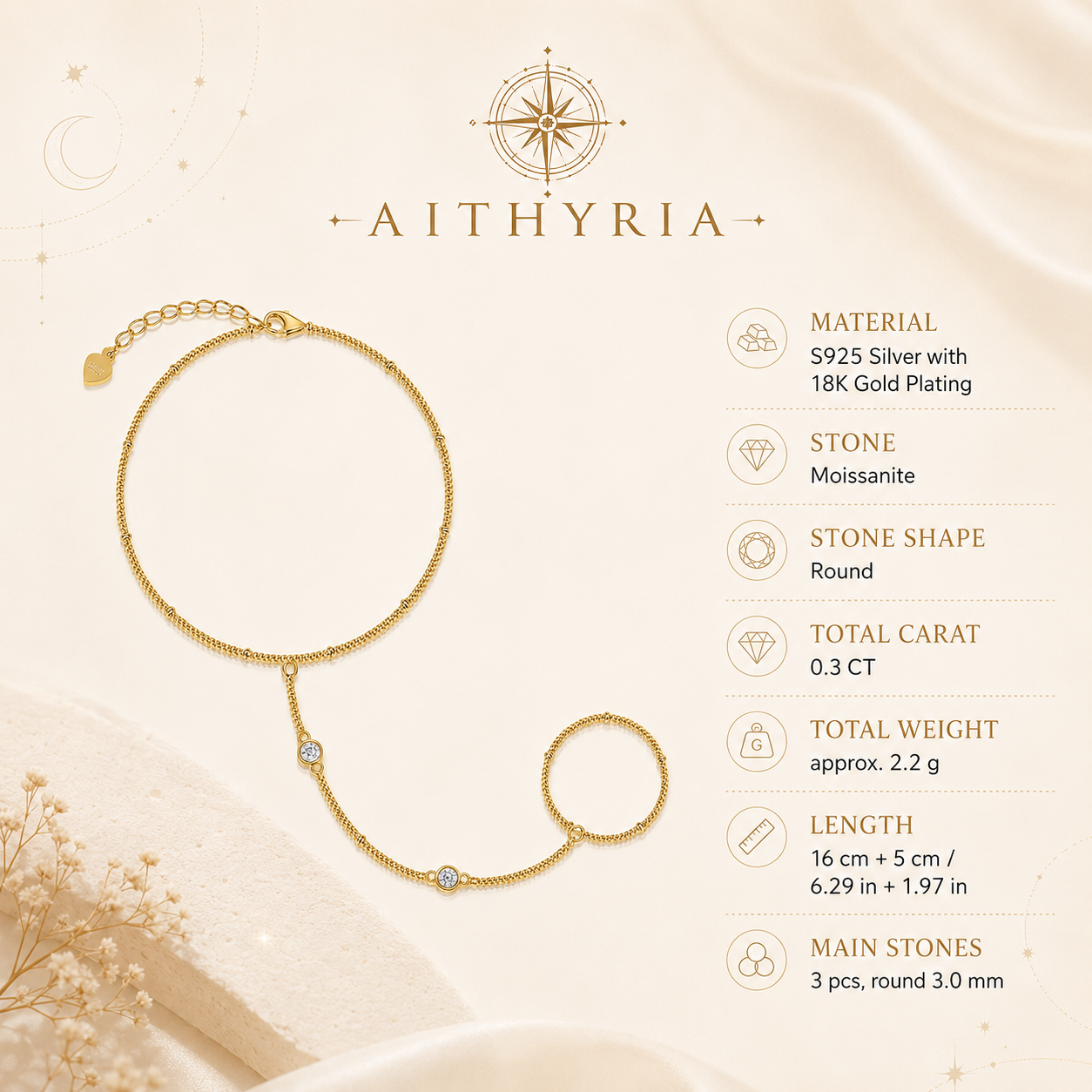 AITHYRIA Celestial Bond Hand Chain