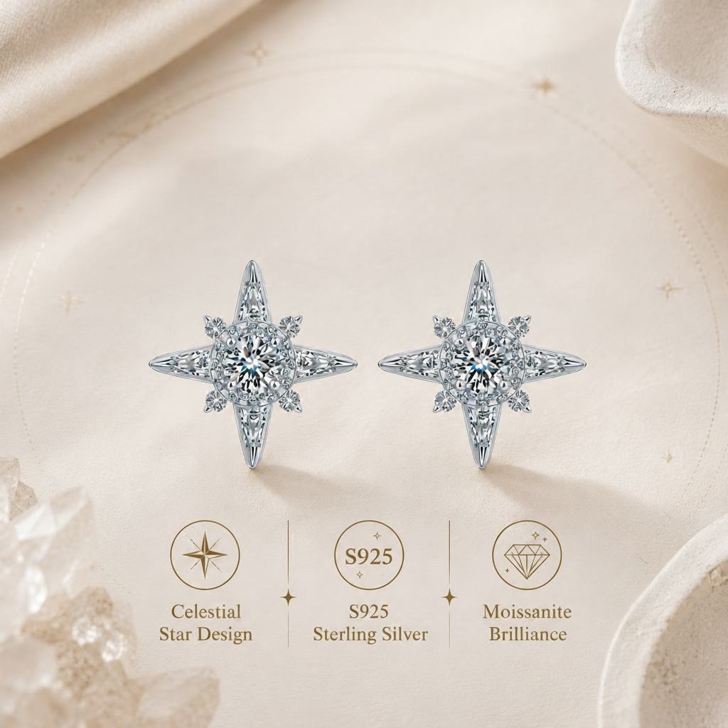AITHYRIA| North Star Stud Earrings